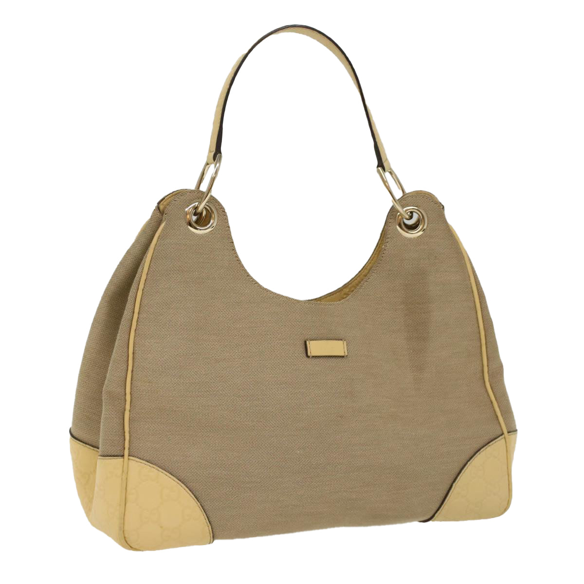Gucci Hobo Grey Canvas Shoulder Bag ()