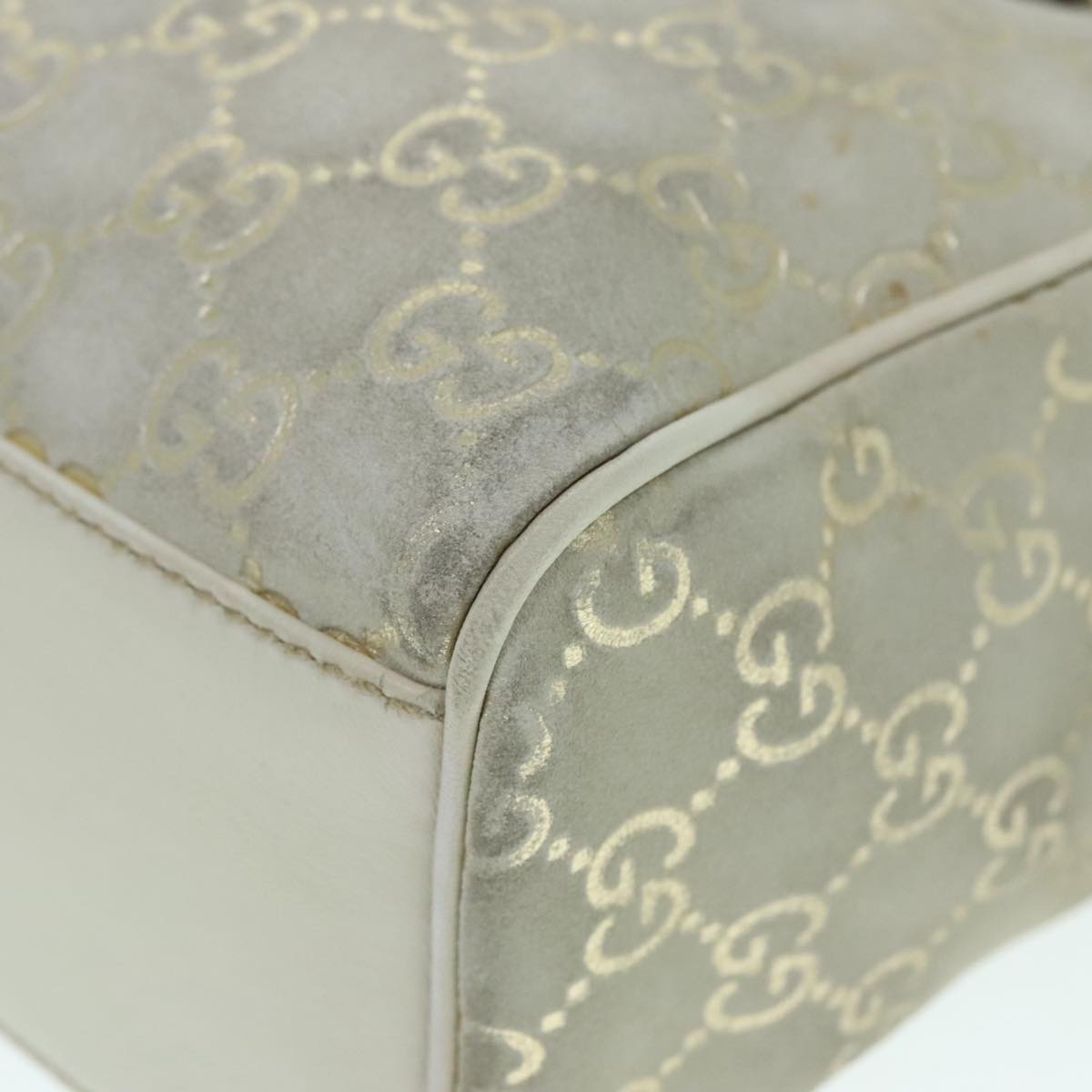 Gucci Boston Grey Canvas Handbag ()