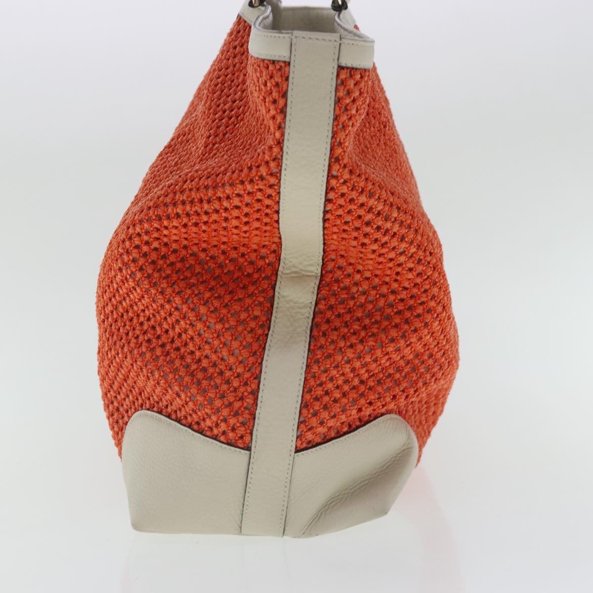 Gucci Bamboo Orange Canvas Shopper Bag ()
