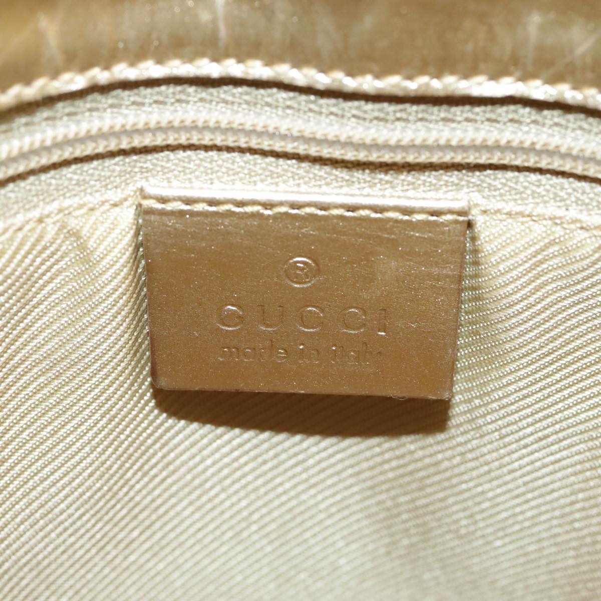 Gucci Gold Canvas Tote Bag ()