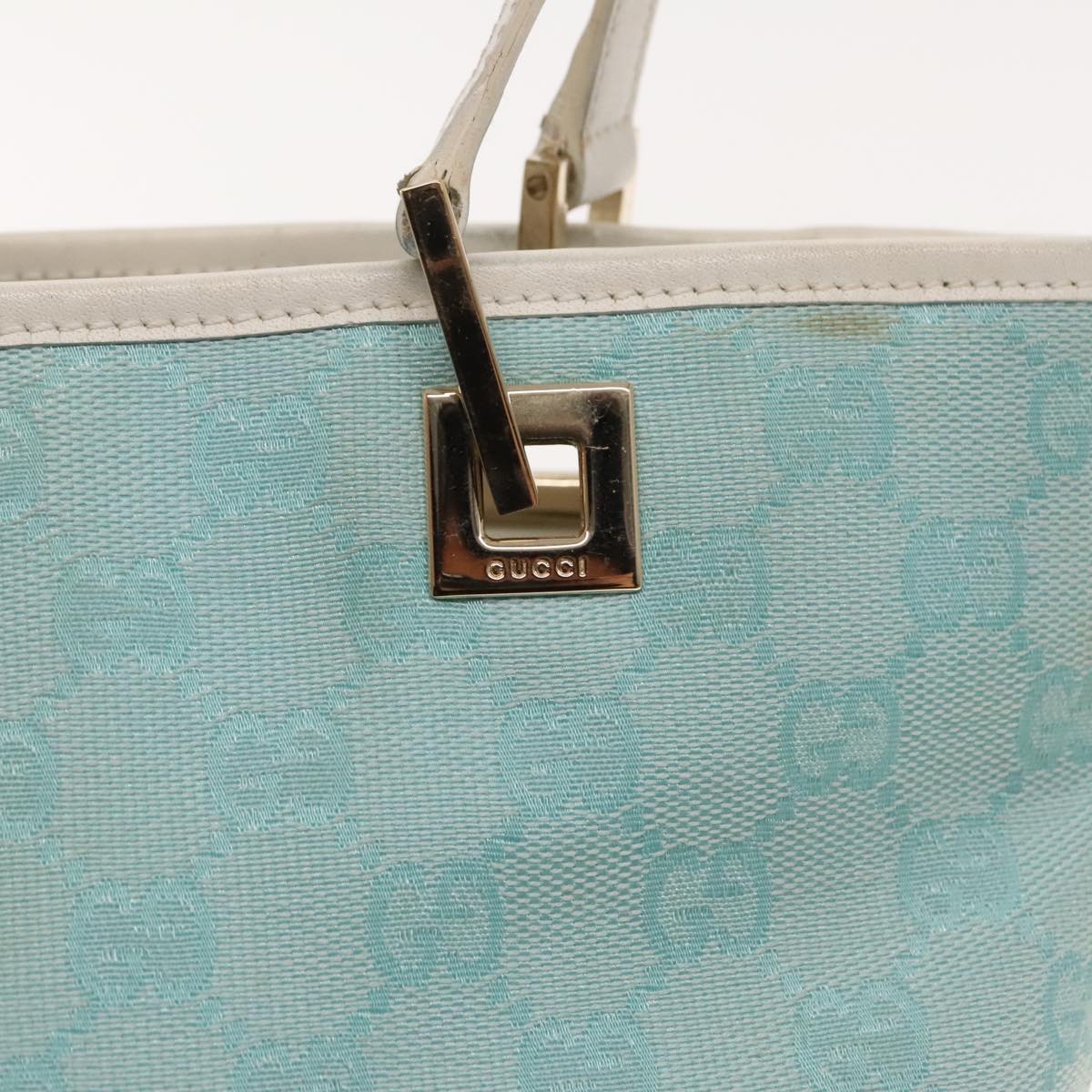 Gucci Blue Canvas Tote Bag ()