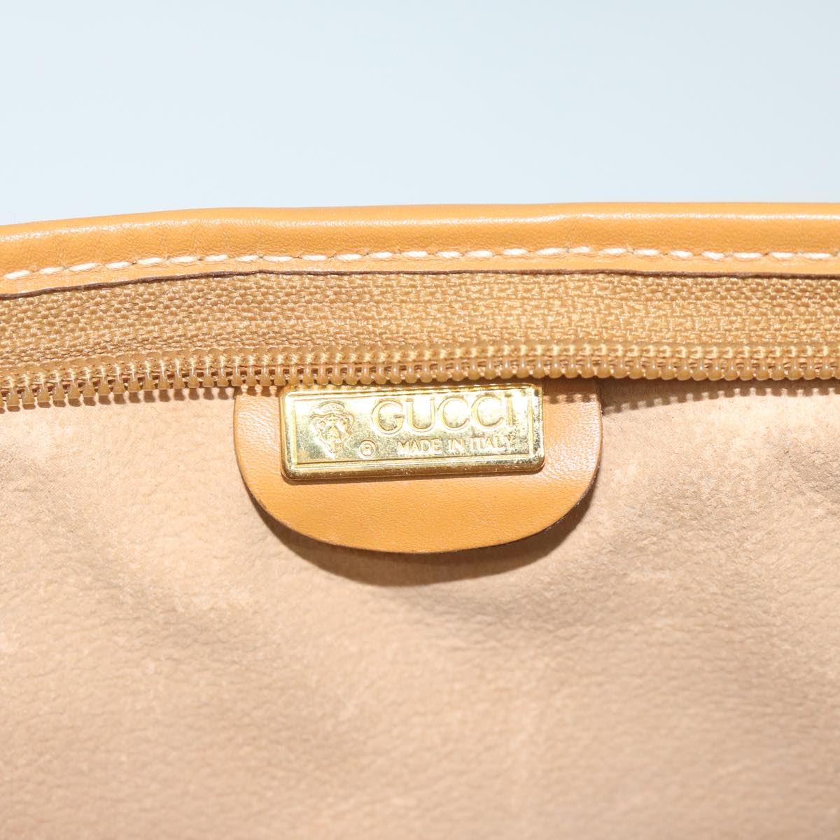 Gucci Beige Canvas Clutch Bag ()