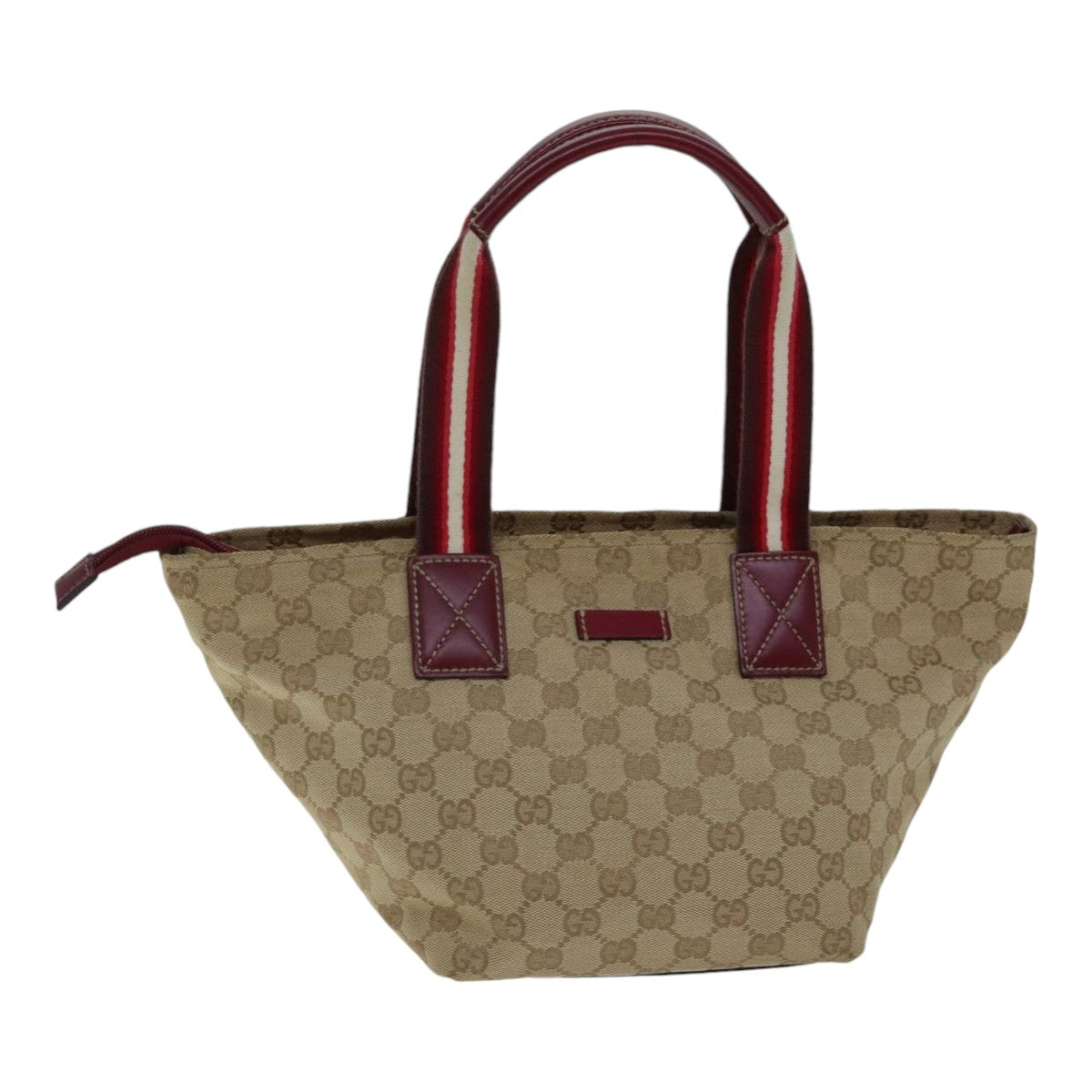 Gucci Sherry Beige Canvas Shoulder Bag ()
