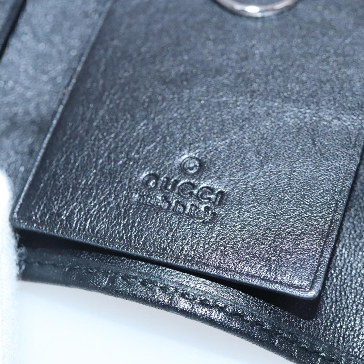 Gucci Key Case Black Leather Wallet  ()