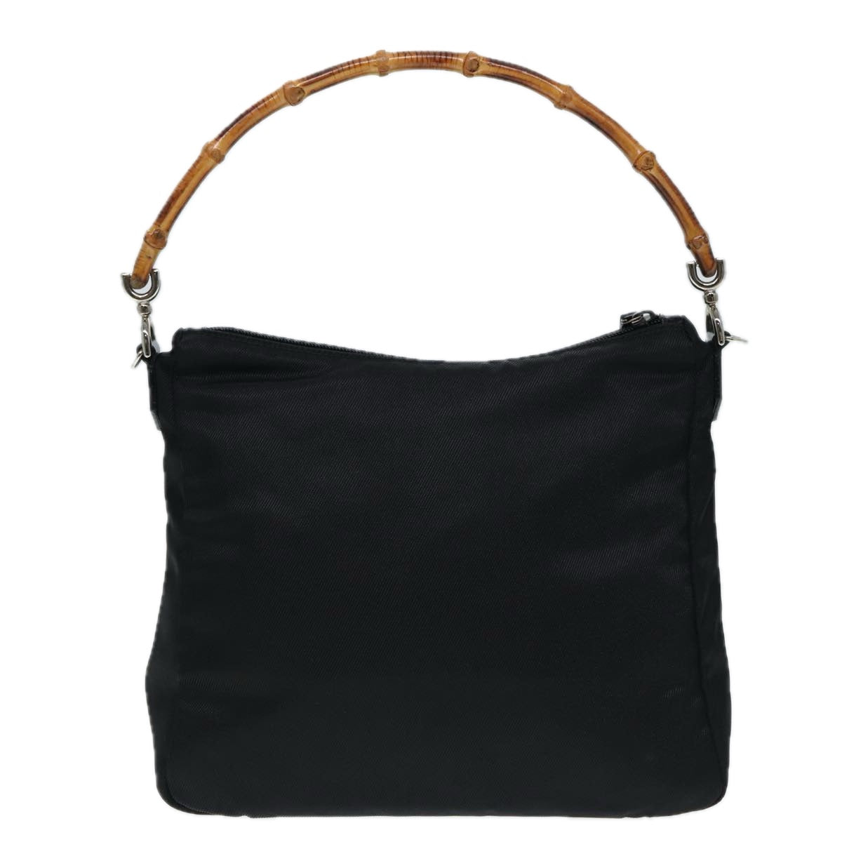 Gucci Bamboo Black Synthetic Handbag ()