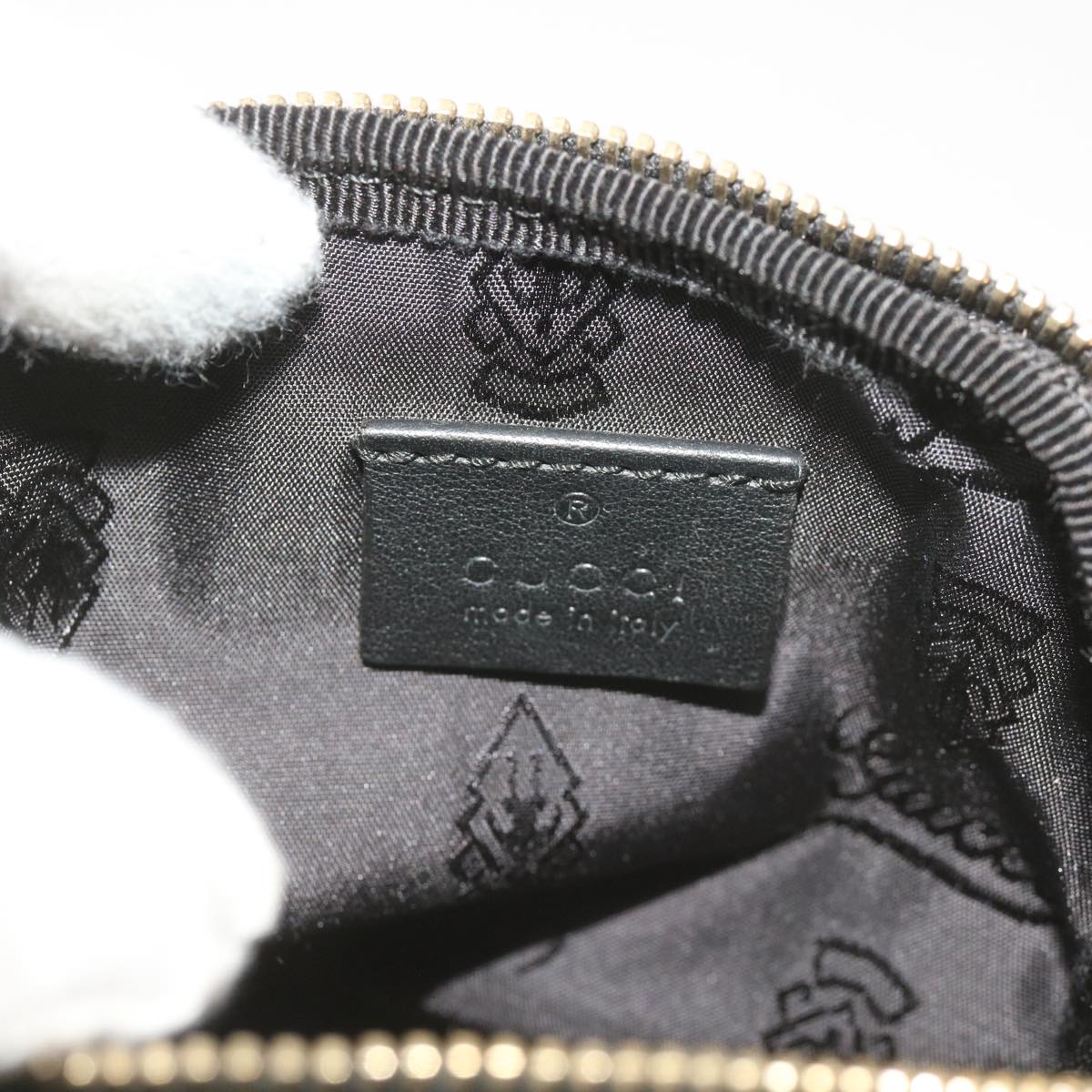 Gucci Gg Signature Black Leather Shoulder Bag ()