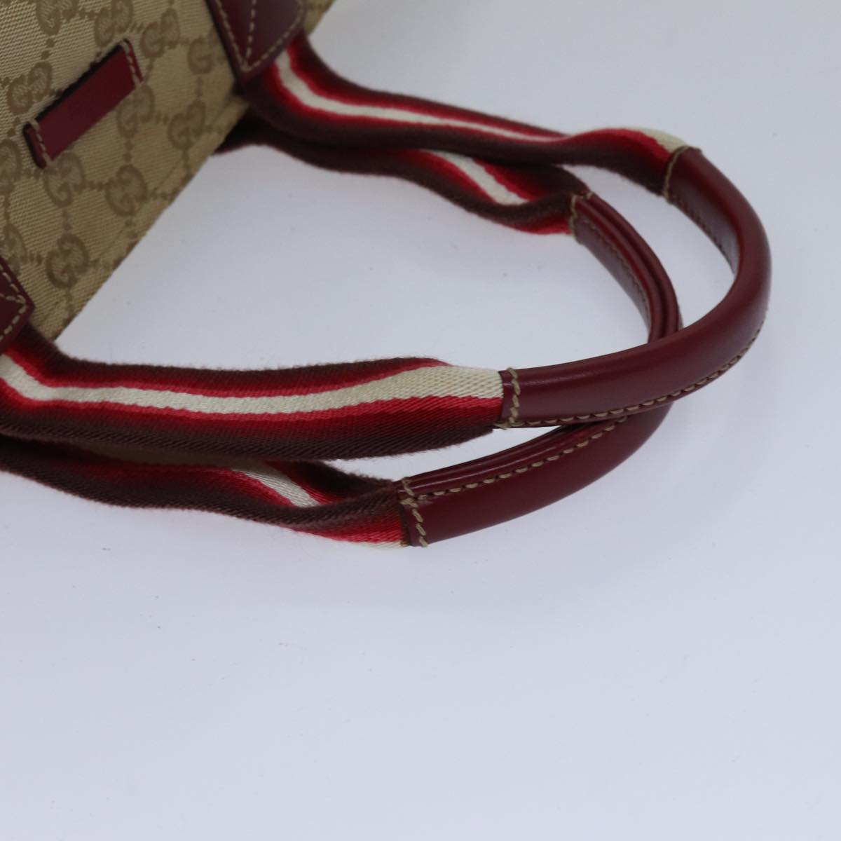 Gucci Sherry Beige Canvas Shoulder Bag ()