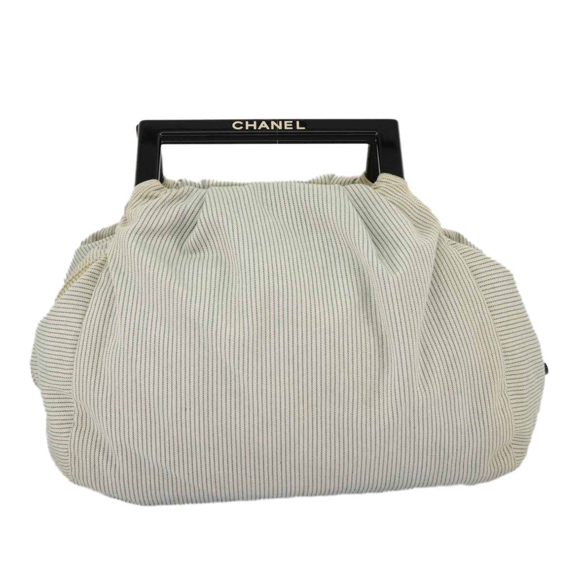 Chanel Beige Canvas Handbag ()
