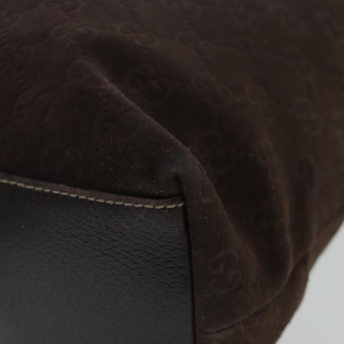 Gucci Brown Suede Tote Bag ()