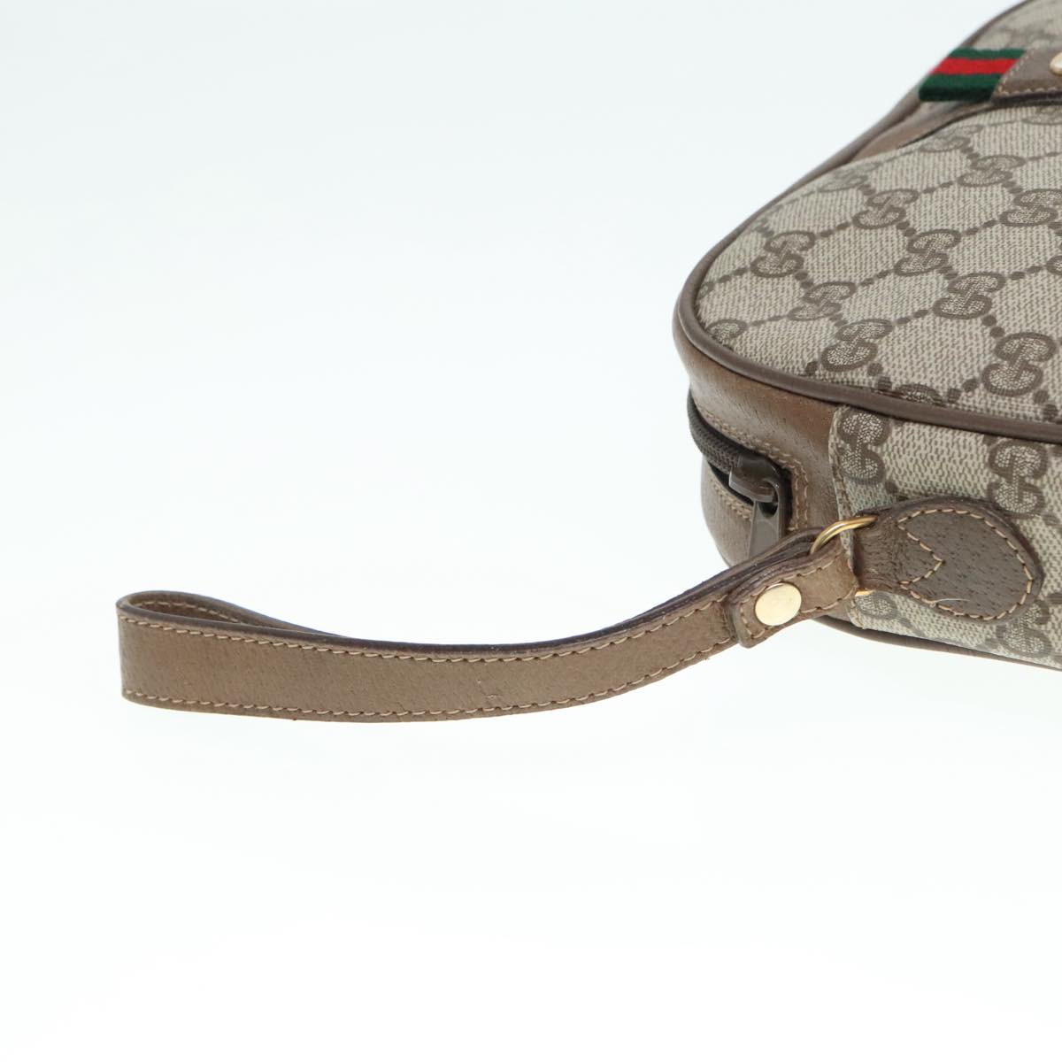 Gucci Sherry Beige Canvas Clutch Bag ()