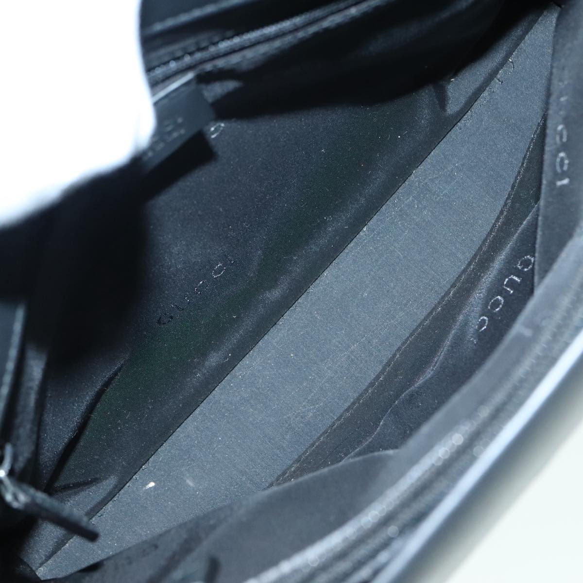 Gucci Bamboo Black Leather Handbag ()