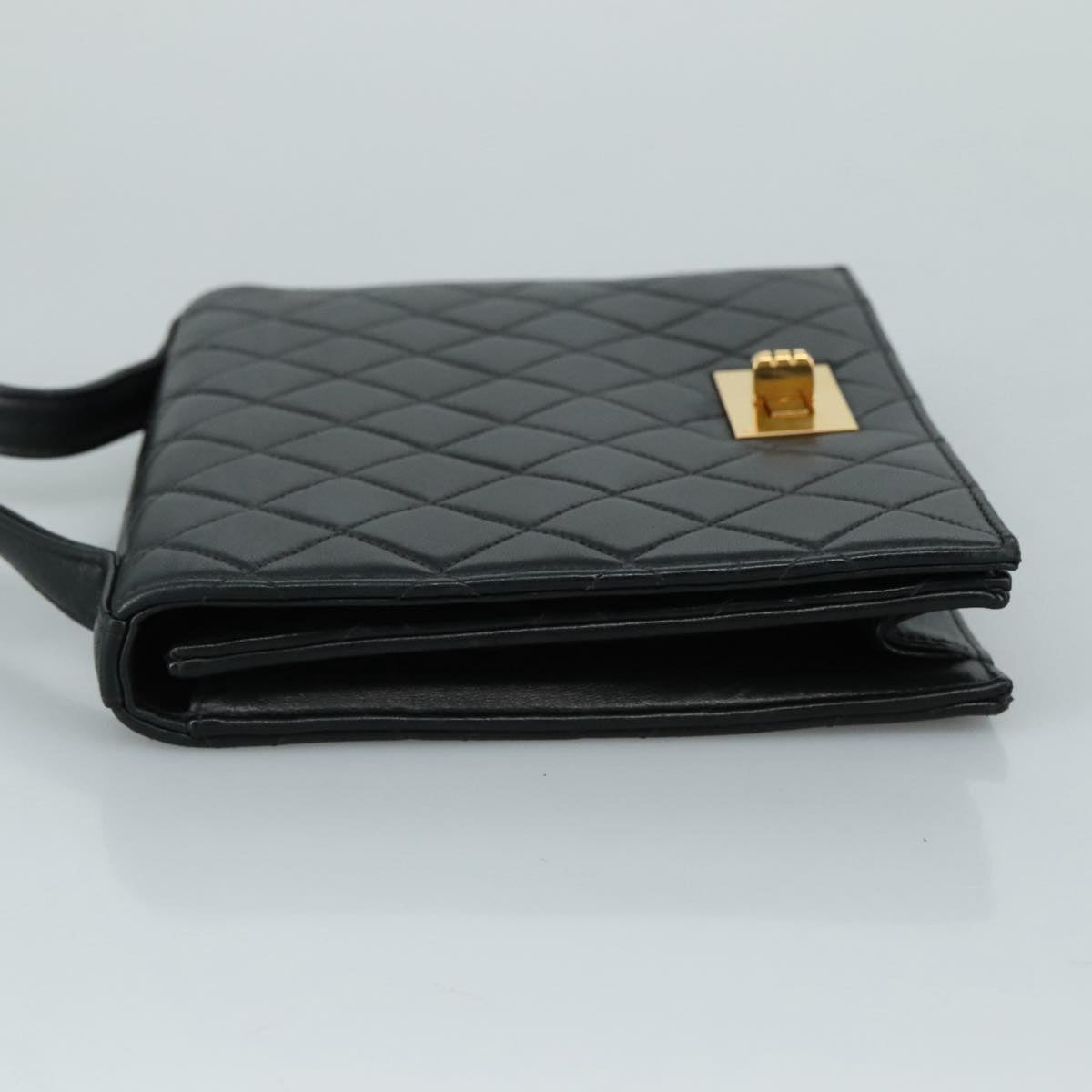 Chanel 2,55 Black Leather Shoulder Bag ()