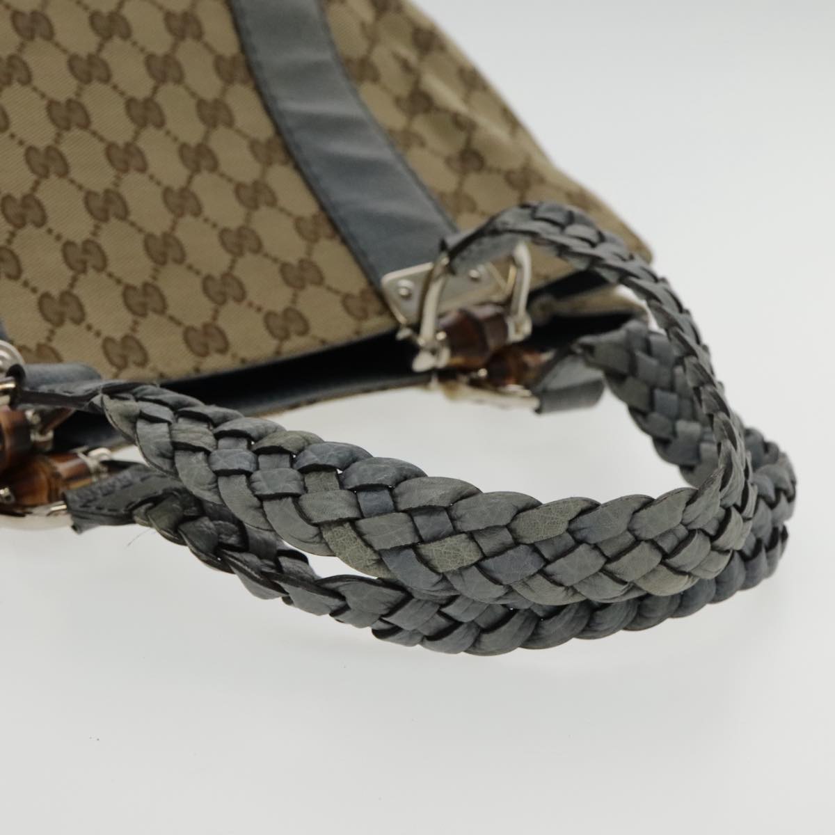 Gucci Bamboo Brown Canvas Tote Bag ()