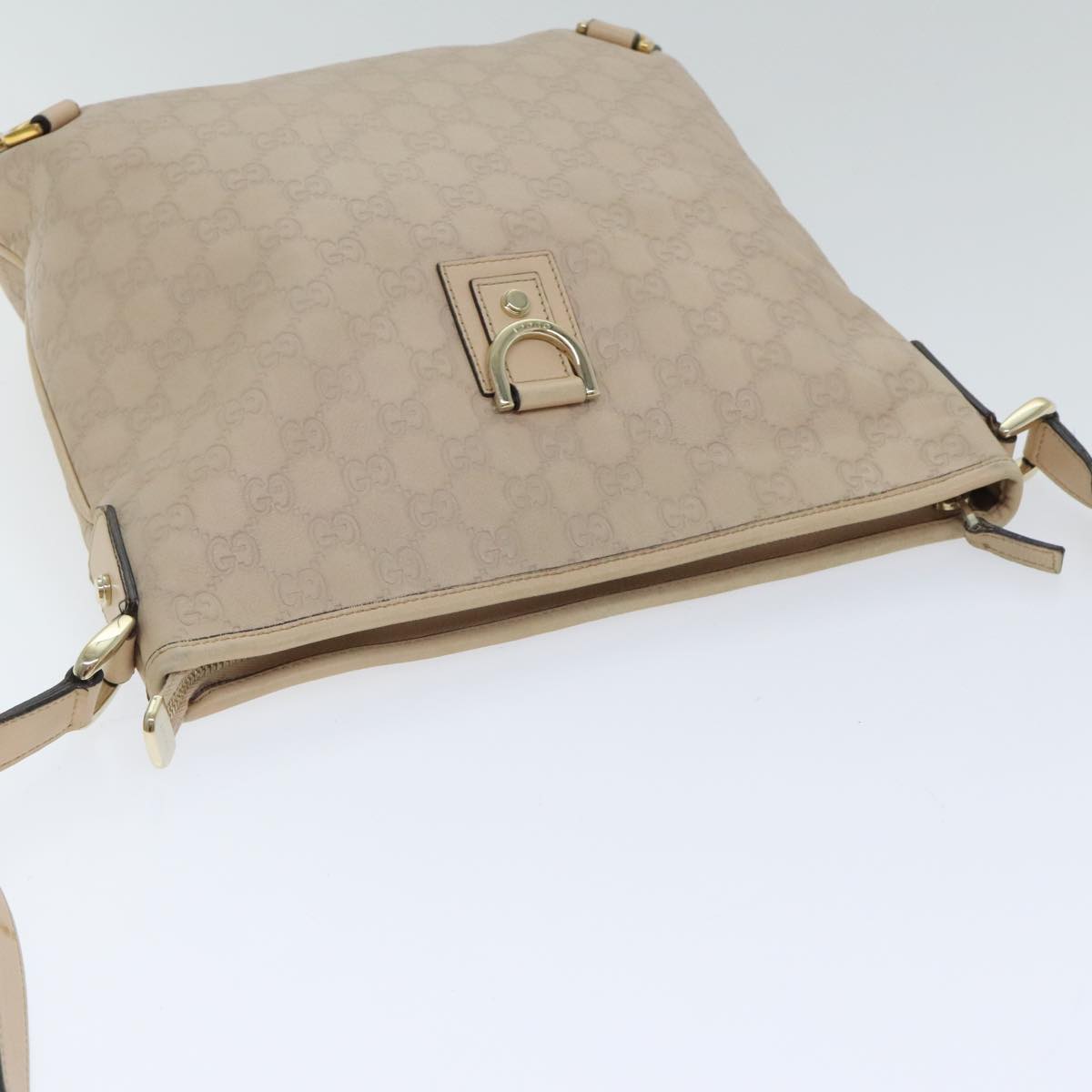 Gucci Guccissima Beige Canvas Shoulder Bag ()