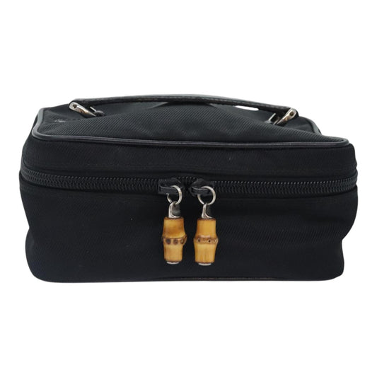 Gucci Bamboo Black Canvas Clutch Bag ()
