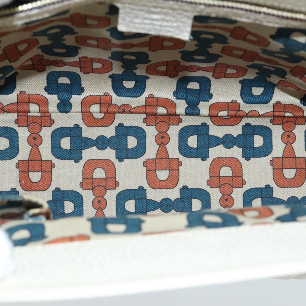 Gucci Bamboo White Leather Handbag ()