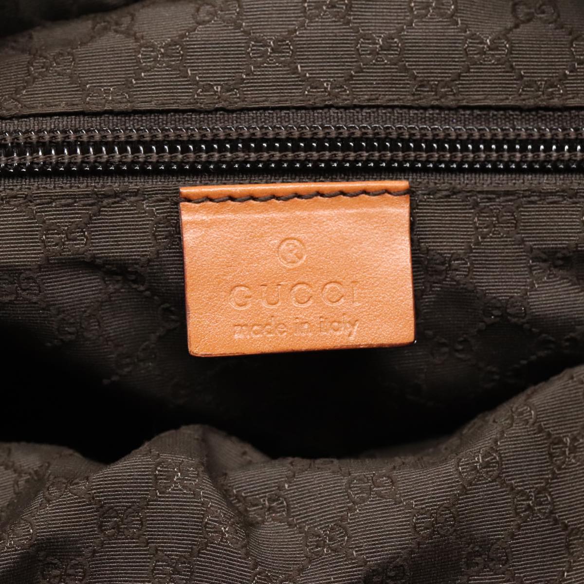 Gucci Khaki Canvas Tote Bag ()