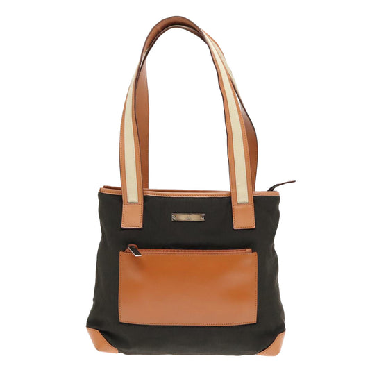 Gucci Khaki Canvas Tote Bag ()