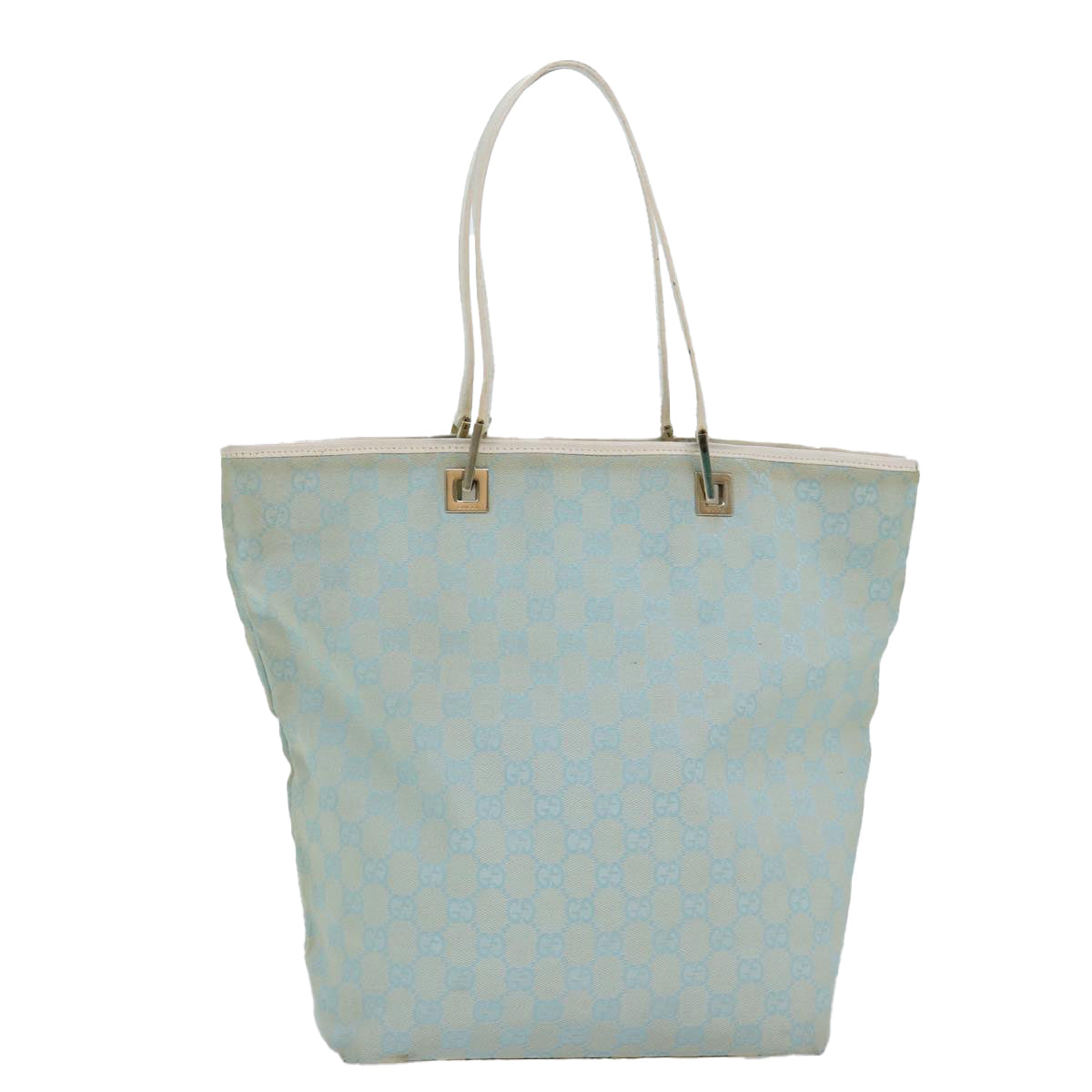 Gucci Gg Canvas Blue Canvas Tote Bag ()