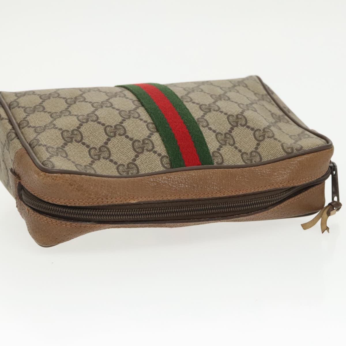 Gucci Beige Canvas Clutch Bag ()