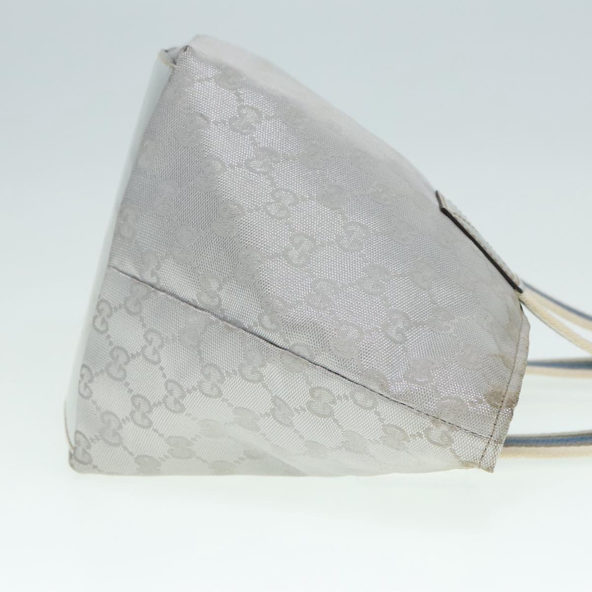 Gucci Sherry Grey Canvas Handbag ()