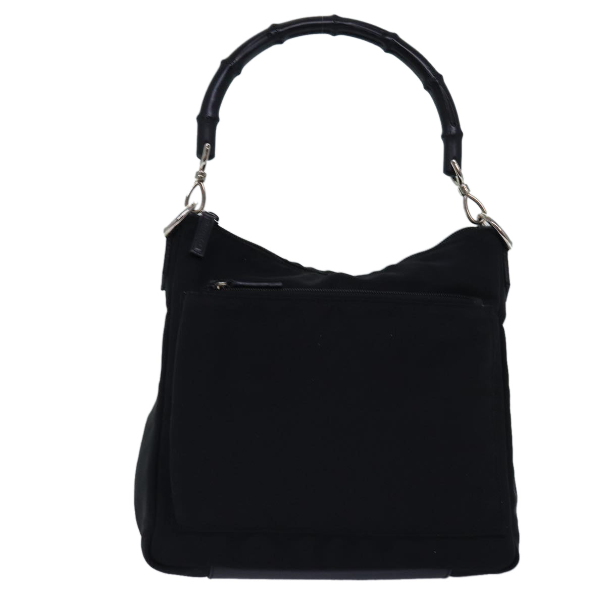 Gucci Bamboo Black Synthetic Shoulder Bag ()