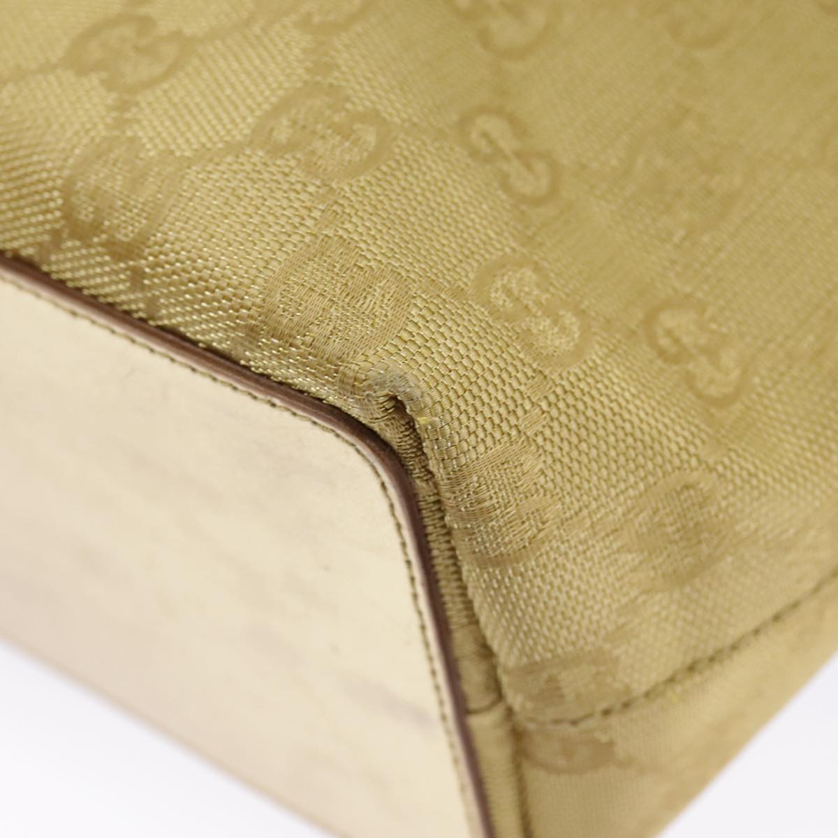 Gucci Gold Canvas Tote Bag ()