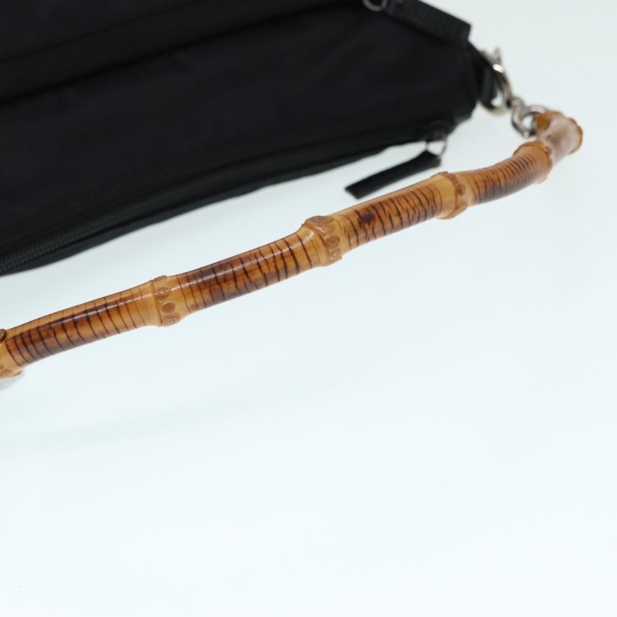 Gucci Bamboo Black Synthetic Handbag ()