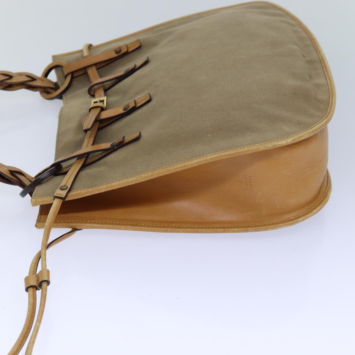 Gucci Beige Canvas Handbag ()