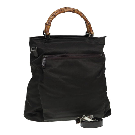 Gucci Bamboo Khaki Synthetic Tote Bag ()