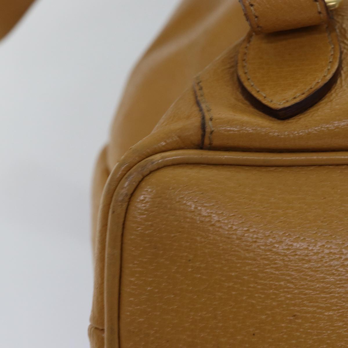 Gucci Bamboo Yellow Leather Backpack Bag ()