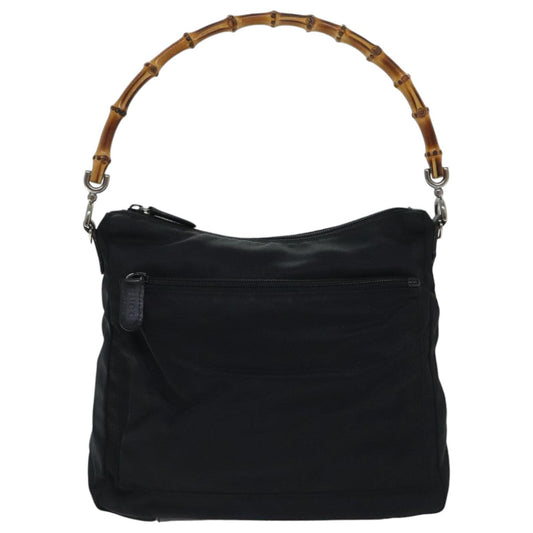Gucci Bamboo Black Synthetic Handbag ()