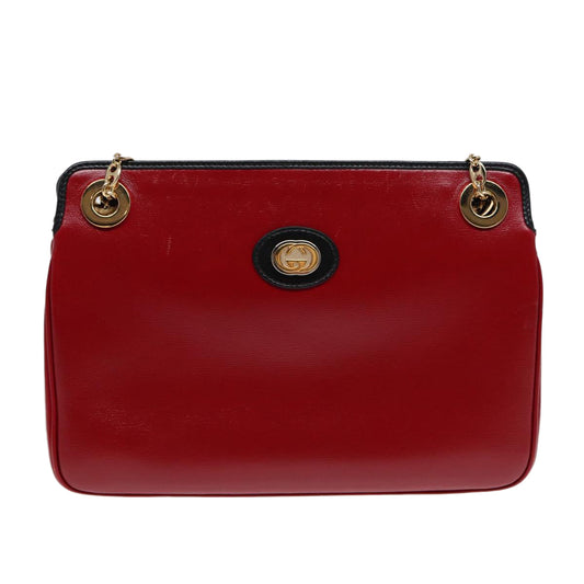Gucci Marina Red Leather Shoulder Bag ()