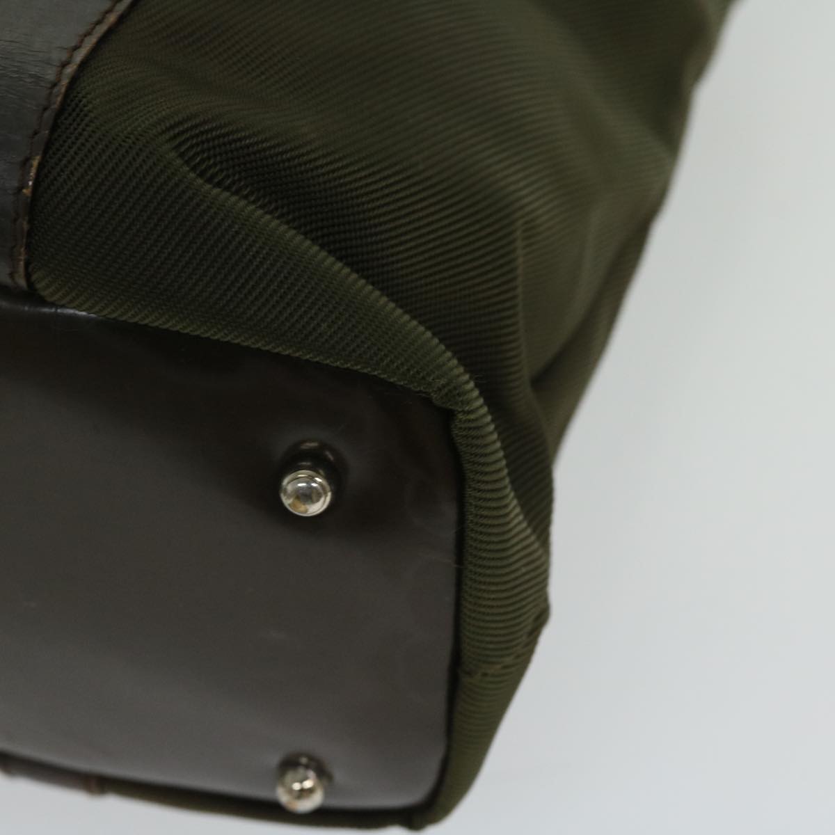 Gucci Bamboo Khaki Synthetic Handbag ()