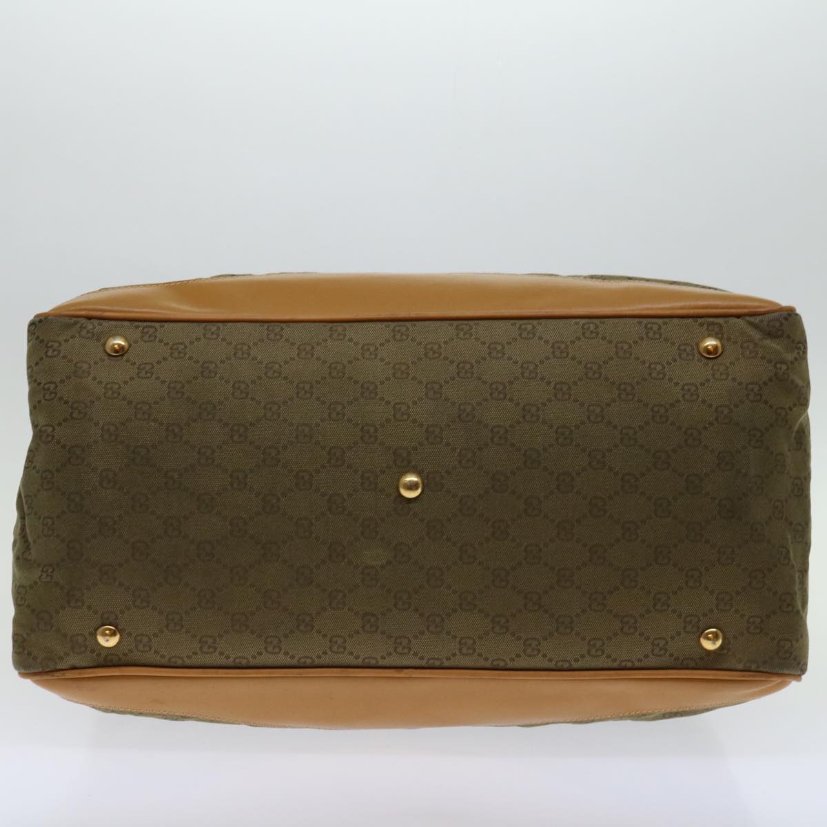 Gucci Gg Canvas Khaki Canvas Travel Bag ()