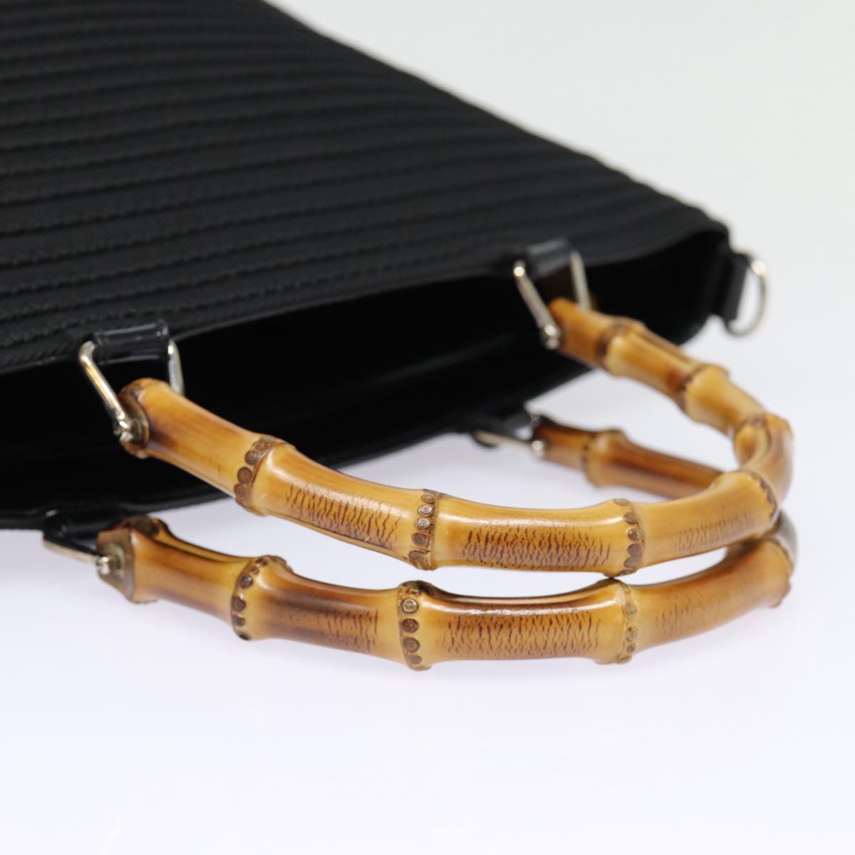 Gucci Bamboo Black Synthetic Handbag ()