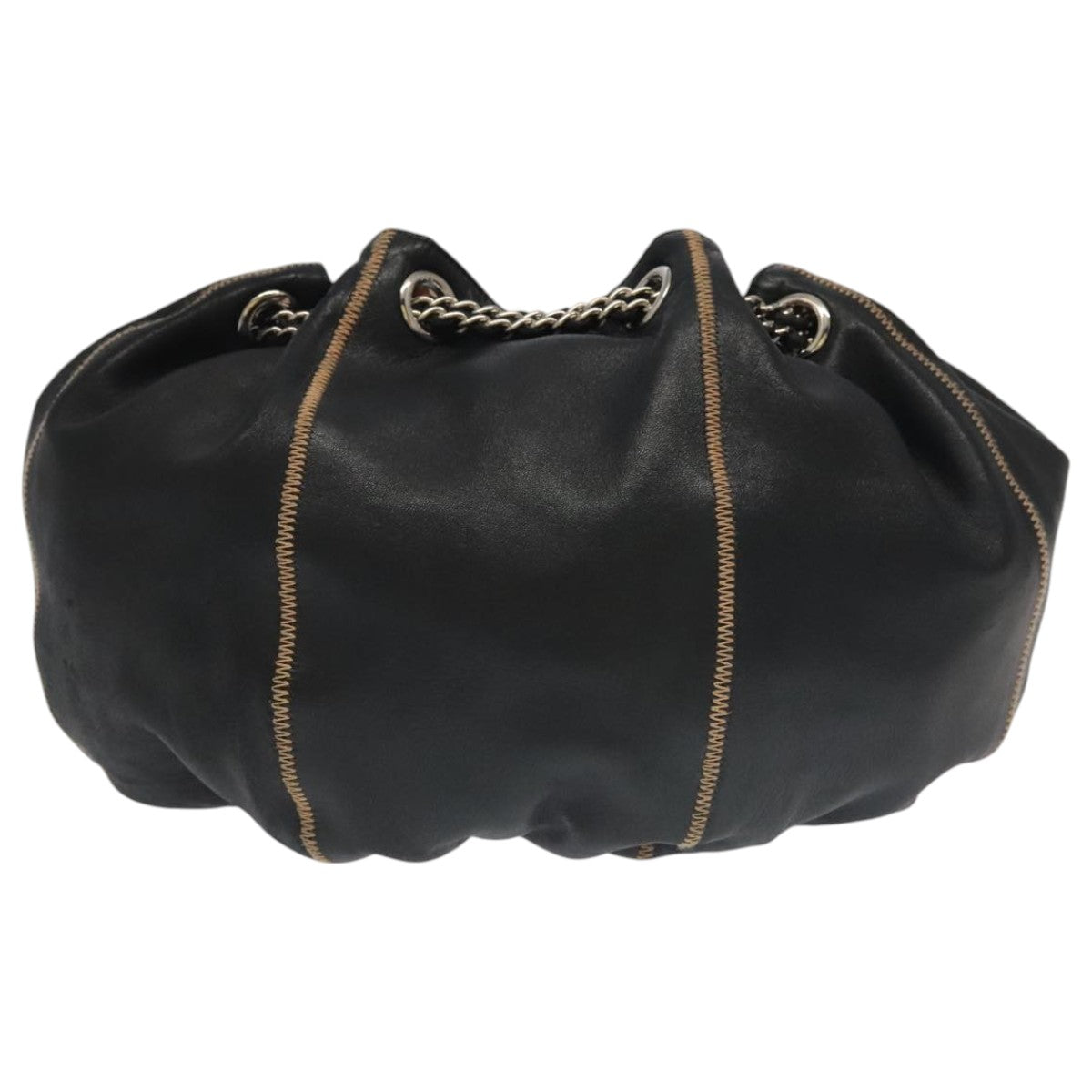 Chanel Black Leather Shoulder Bag ()