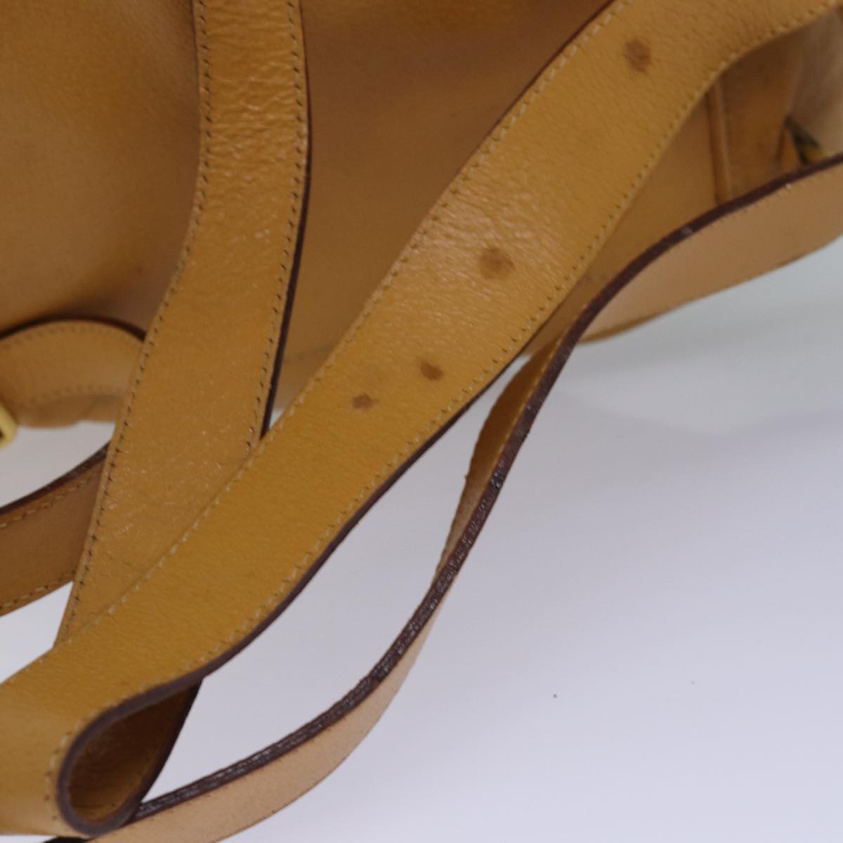 Gucci Bamboo Yellow Leather Backpack Bag ()