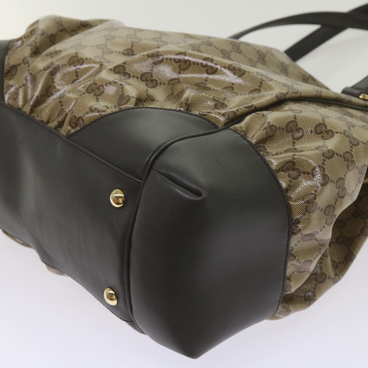 Gucci Gg Crystal Beige Canvas Tote Bag ()