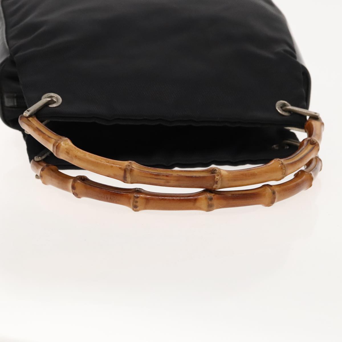 Gucci Bamboo Black Synthetic Handbag ()