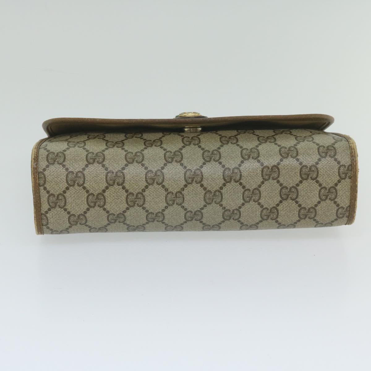 Gucci Sherry Beige Canvas Clutch Bag ()