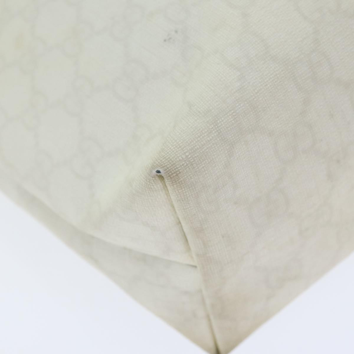 Gucci Gg Supreme White Leather Tote Bag ()