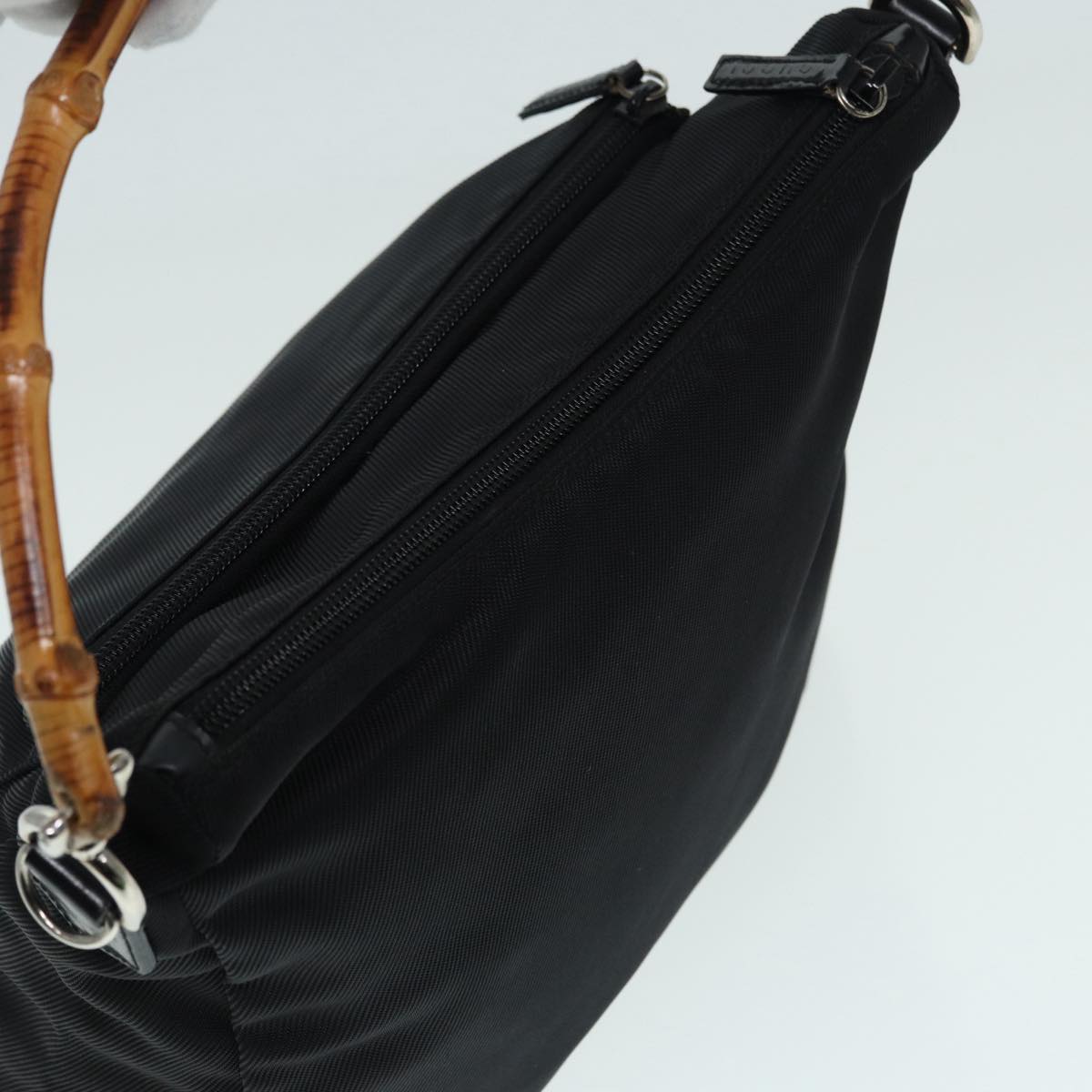 Gucci Bamboo Black Synthetic Handbag ()
