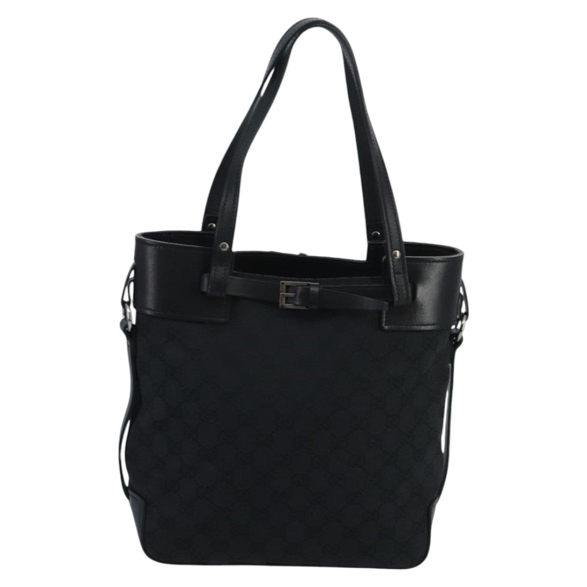 Gucci Black Canvas Tote Bag ()