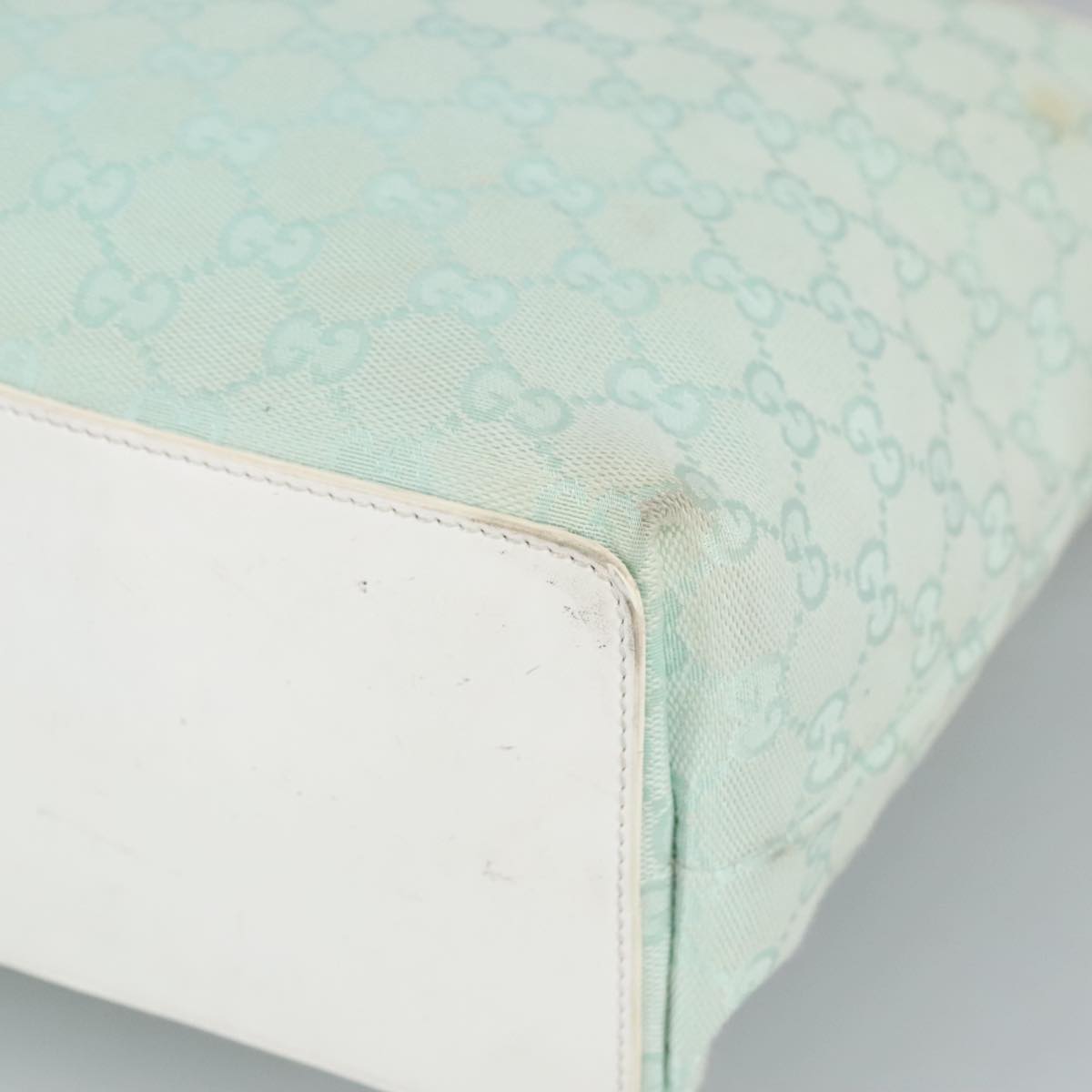 Gucci Blue Canvas Tote Bag ()