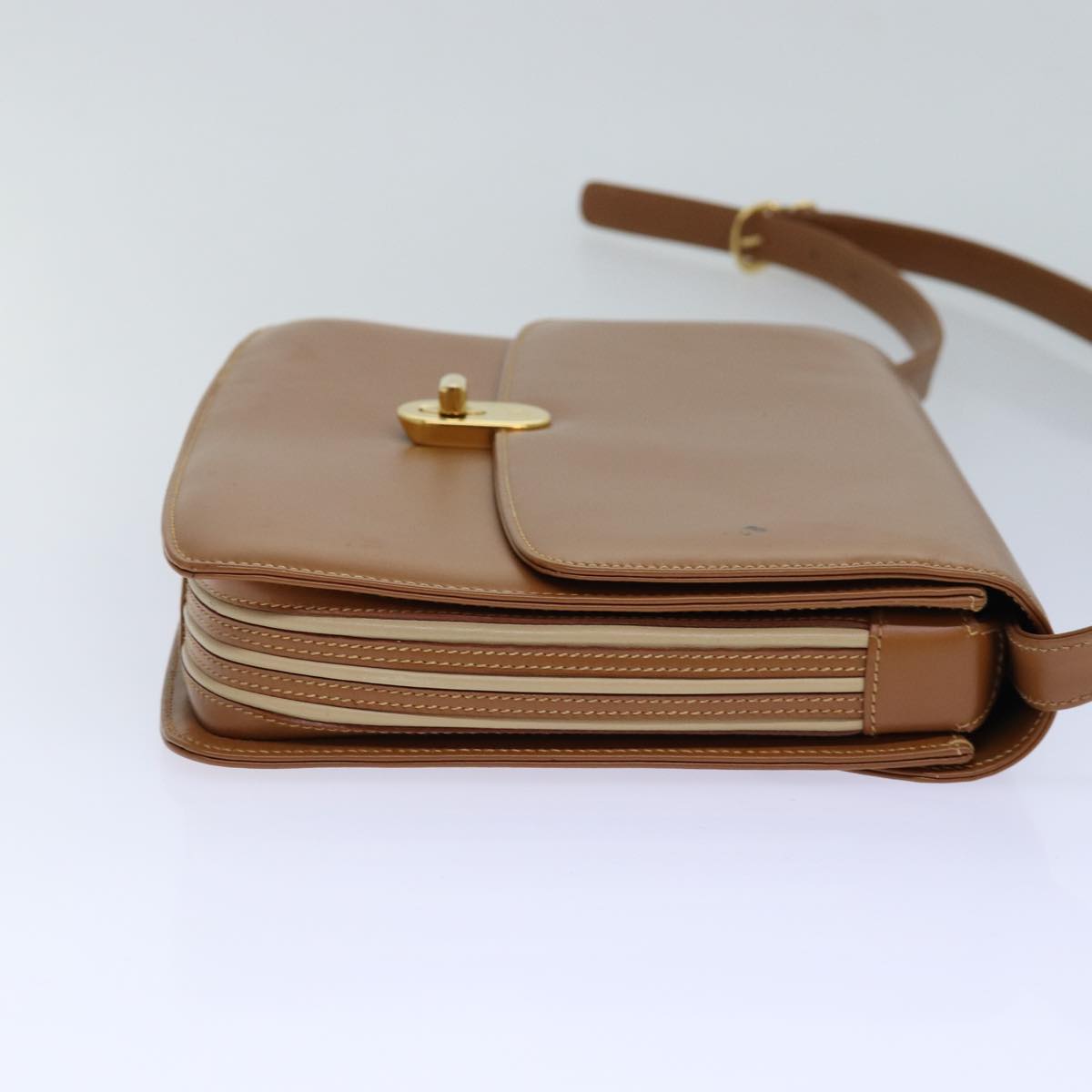 Gucci Brown Leather Shoulder Bag ()