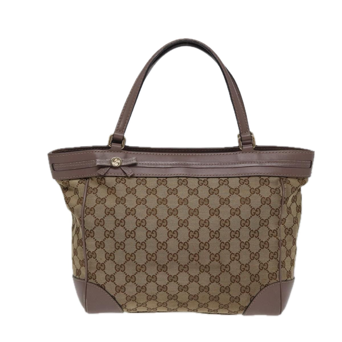 Gucci Mayfair Beige Canvas Tote Bag ()