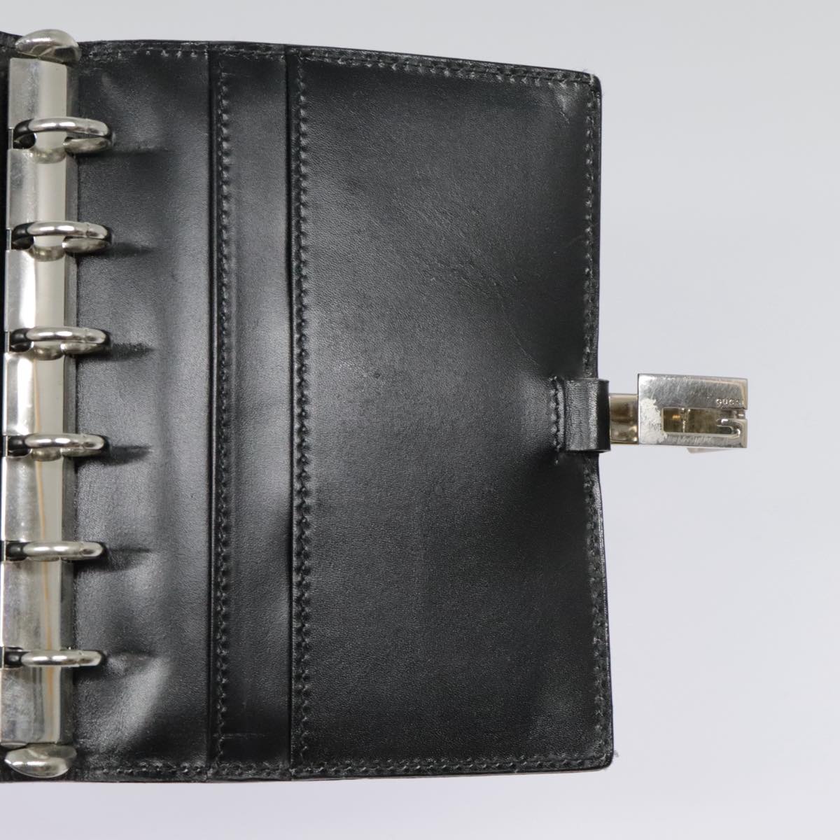 Gucci Couverture Agenda Black Leather Wallet  ()