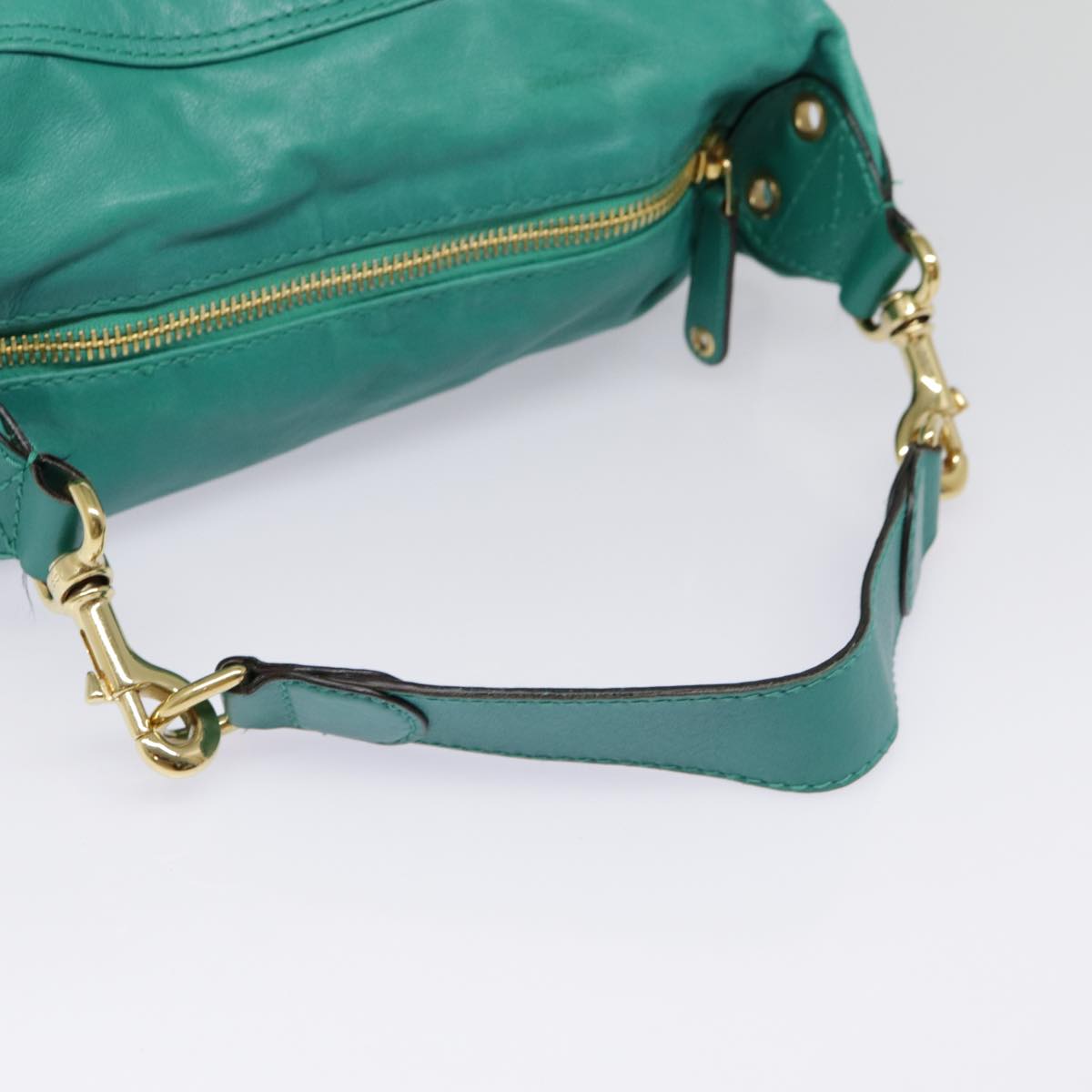 Gucci Green Leather Backpack Bag ()