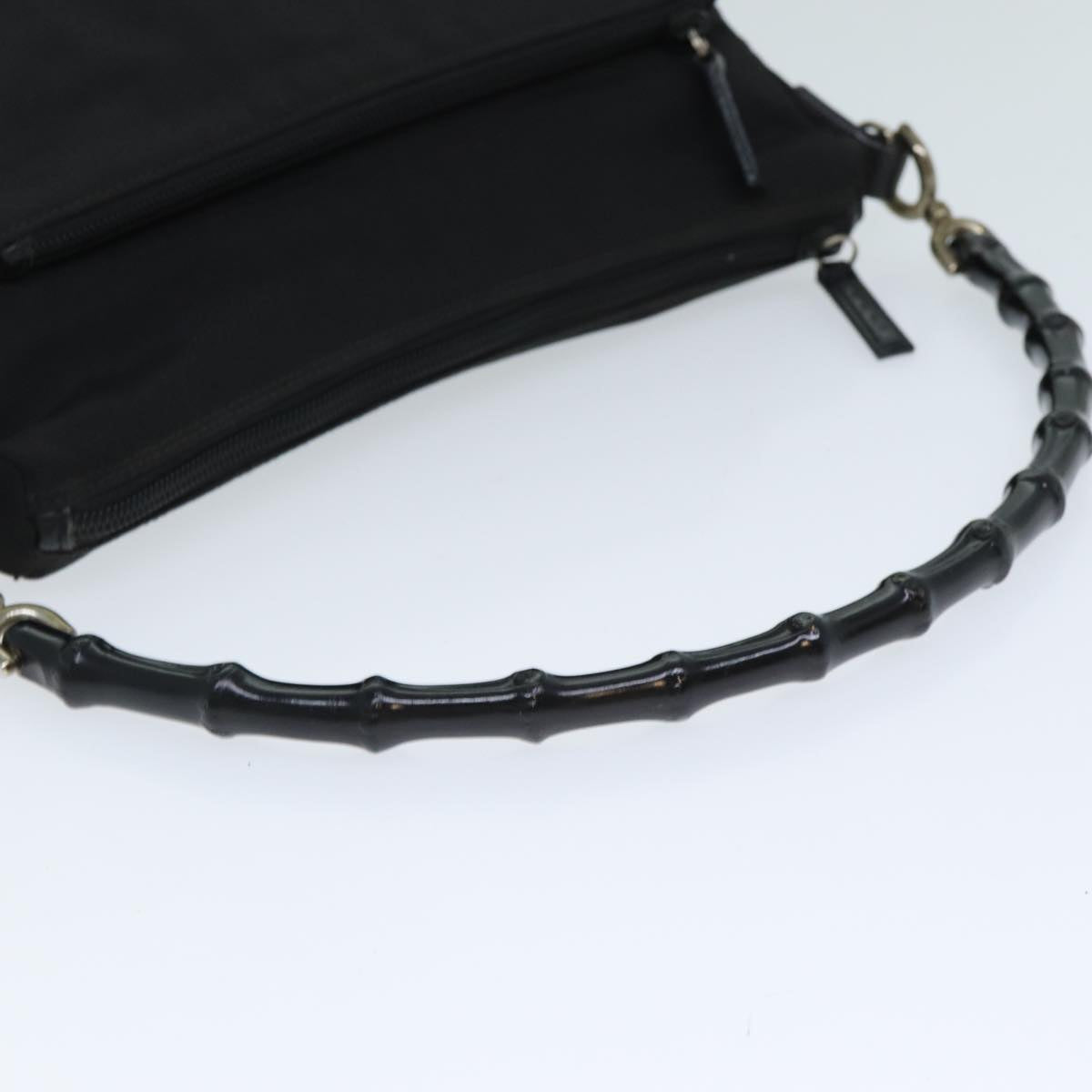 Gucci Bamboo Black Synthetic Handbag ()